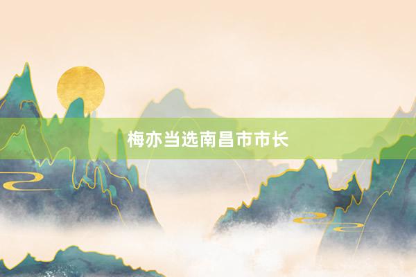 梅亦当选南昌市市长