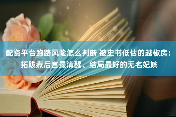 配资平台跑路风险怎么判断 被史书低估的越椒房: 拓跋焘后宫最清醒、结局最好的无名妃嫔