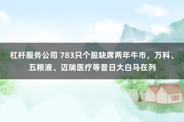 杠杆服务公司 783只个股缺席两年牛市，万科、五粮液、迈瑞医疗等昔日大白马在列